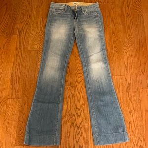 Paige denim slightly flared low-waist jeans - size 26 (EUC)